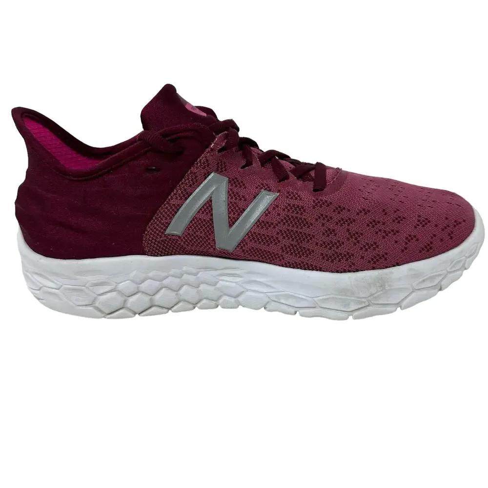 New Balance Fresh Foam Beacon Pink Running Sneakers Women 6 Purple Mesh Athletic